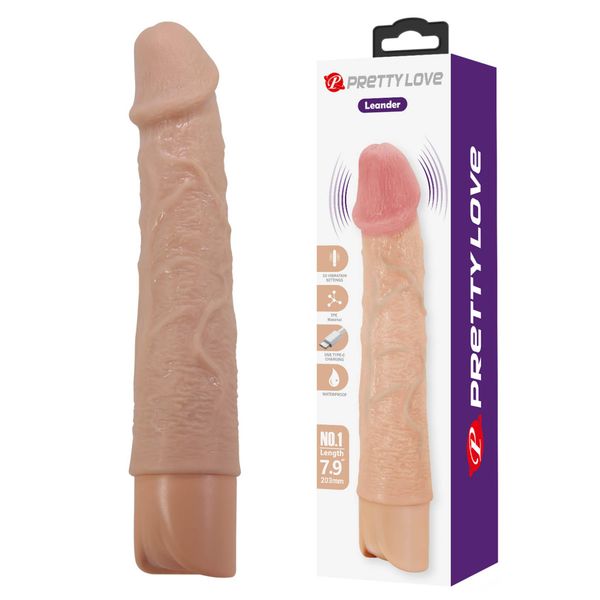 Pretty Love Leander Realistic Vibrating Dildo zdjęcie 1