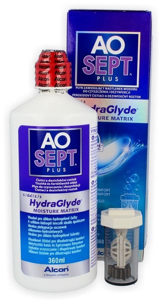 Płyn do soczewek Aosept Plus Hydraglyde 360 ml zdjęcie 7