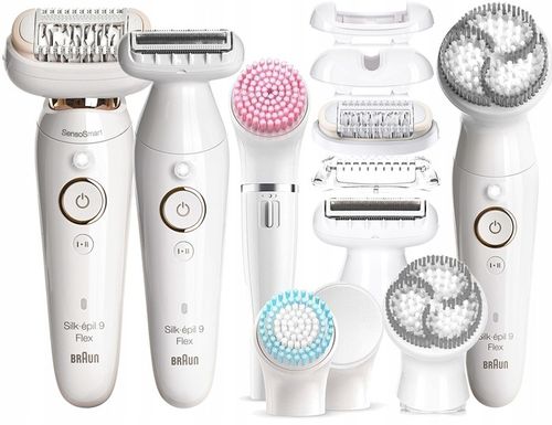 DEPILATOR BRAUN Silk-epil 9 Flex 360° 3D Wet&Dry + GOLARKA + SPA + FACE BOX na Arena.pl