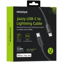 innostyle jazzy kabel usb-c lightning mfi szybkiego ładowania do