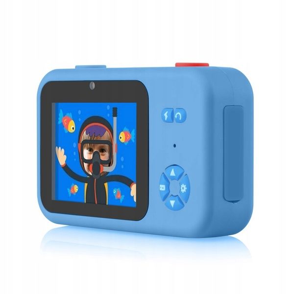 GoGen Aparat fotograficzny dla dzieci DECKOFOTOB niebieski zdjęcie 5
