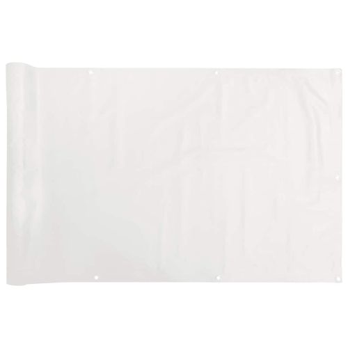 Osłona balkonowa, biała, 600x75 cm, PVC na Arena.pl