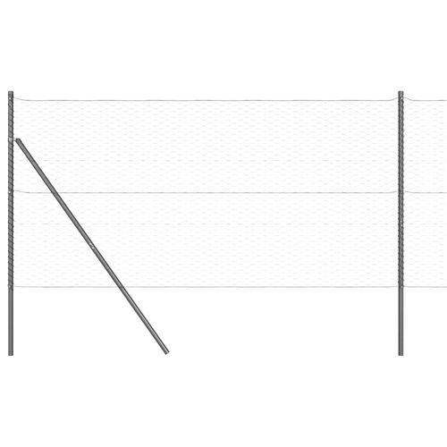 Ogrodzenie z słupkami Szary 1.2 x 10 m Stal pokryta PCV na Arena.pl