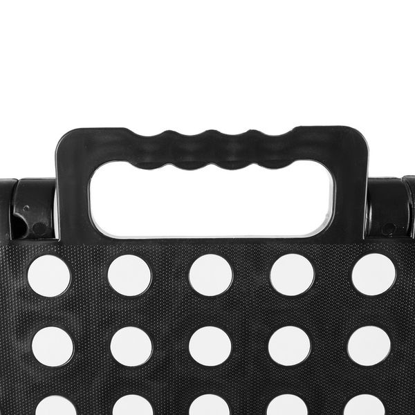 STOŁEK SKŁADANY CZARNO-BIAŁY 39CM zdjęcie 5