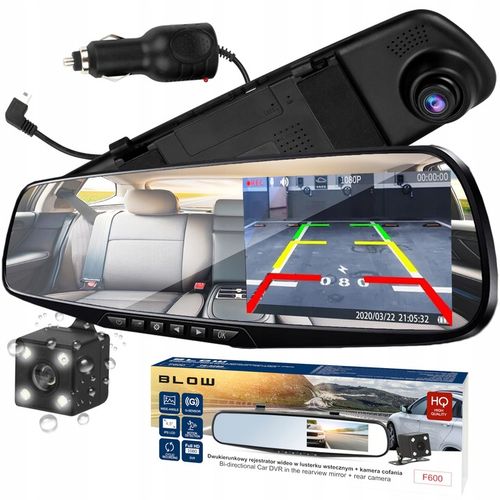 KAMERA LUSTERKO REJESTRATOR FULL HD PRZÓD TYŁ na Arena.pl