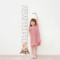 Naklejka Miarka Wzrostu Wiewiórka