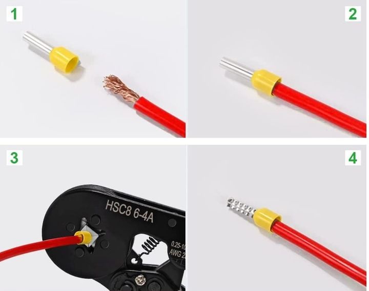 ZACISKARKA DO TULEJEK PRASKA KONEKTORÓW KOŃCÓWEK KABLI 1200 TULEJEK zdjęcie 7