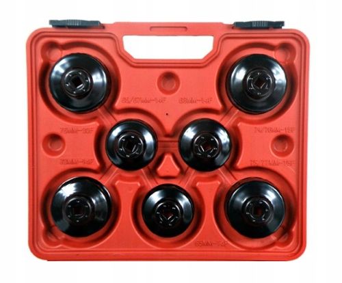 ZESTAW KLUCZY NASADEK W WALIZCE DO ODKRĘCANIA FILTRÓW OLEJU 15 ELEMENTÓW na Arena.pl