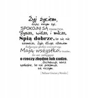 NAKLEJKA samoprzylepna NAPISY CYTATY na ścianę