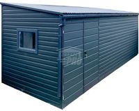 Schowek Domek ogrodowy 5x2,5m Brama dwuskrzydłowa okno dach GP617