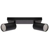LAMPA sufitowa MANAM 03764 Ideus regulowana OPRAWA metalowe tuby reflektorki na listwie czarne