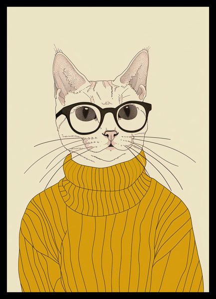 Plakat 29,7x42cm Intelektualista zdjęcie 2