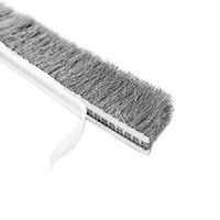 System drzwi przesuwnych Szczotka do rączek systemów przesuwnych, przeciw kurzowa, wysoka z klejem, 10 mb