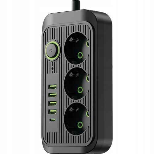 PRZEDŁUŻACZ listwa 2m 3 gniazda + 5x USB na Arena.pl