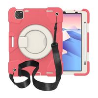 Etui do iPad Pro 11/Air 5/4 z Podstawką i Paskiem na Ramię Różowe