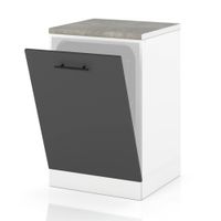 Front Do Zabudowy Zmywarki 60cm Szafka Kuchenna Spremium Szary Mat