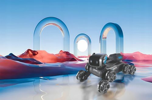 Zdalnie Sterowany Pies Robot 8 Kół Gesty Muzyka Para Wodna Obrót 360 LED na Arena.pl