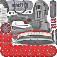 SZLIFIERKA DO GIPSU GŁADZI tynku 190MM 15x PAPIER odsysanie PYŁU 1450w
