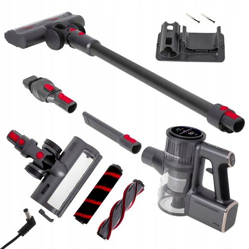 ODKURZACZ PIONOWY BEZPRZEWODOWY 31 kPa 400W HEPA Elektroszczotka LED na Arena.pl