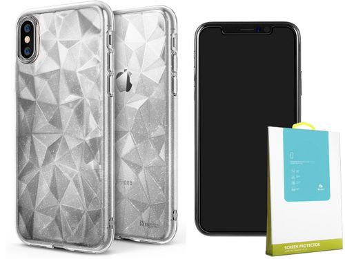 ETUI RINGKE PRISM GLITTER IPHONE X + SZKŁO BENKS na Arena.pl