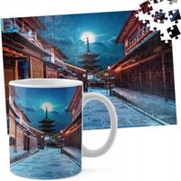 ZESTAW KUBEK + PUZZLE 110EL - JAPONIA ZABYTEK WIDOKI PIĘKNE