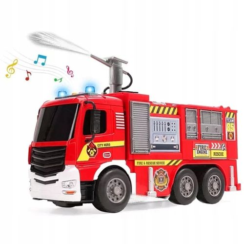 DUŻY WÓZ STRAŻACKI NA WODĘ STRAŻ POŻARNA DZWIĘKI na Arena.pl