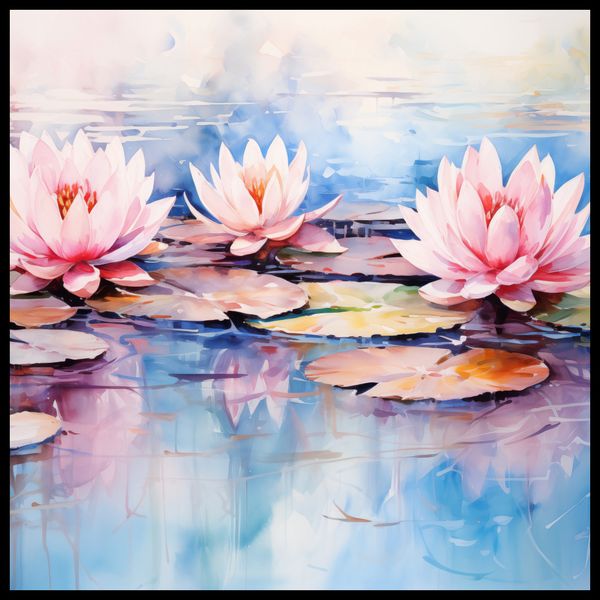 Plakat 90x90cm Spokojne Odbicia zdjęcie 2