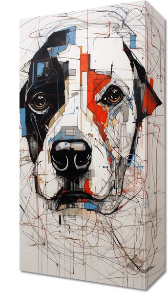 Obraz 20x40cm Przyrysowany Psiak zdjęcie 1