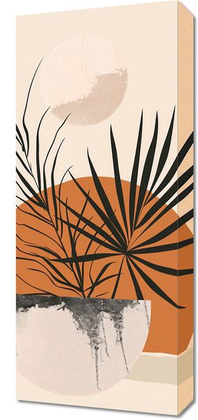 Obraz 30x70cm Palmowy Zachód zdjęcie 1