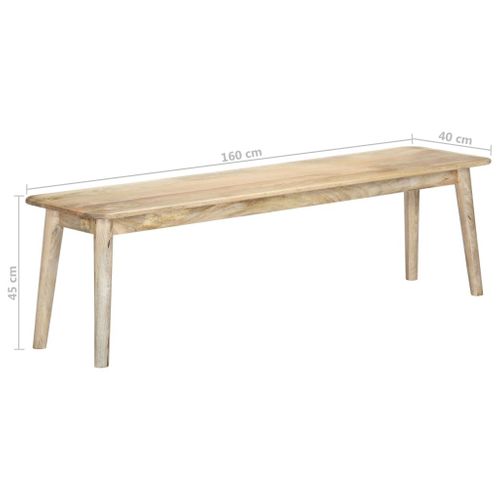 Ławka, 160 Cm, Lite Drewno Mango na Arena.pl