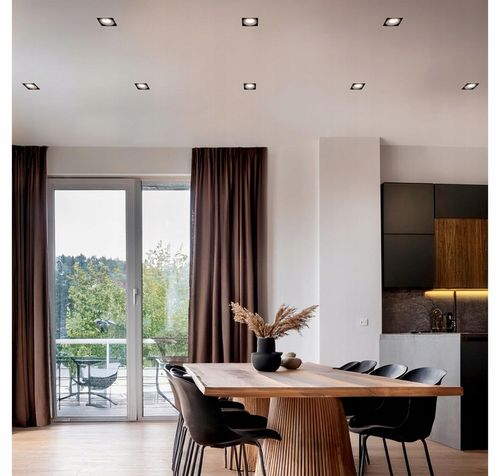 6x Oprawa halogenowa Szklana Kwadratowa + Żarówka GU10 LED 5,5W 3 na Arena.pl