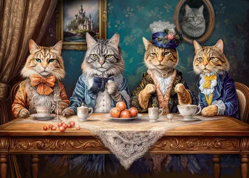 Puzzle 1000 elementów. Impreza herbaciana 30660 na Arena.pl