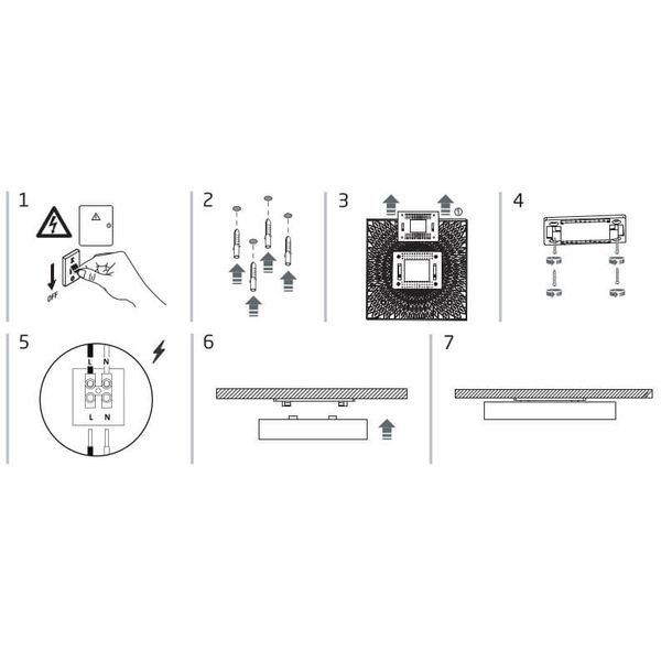 Kwadratowy natynkowy plafon Lid Square 10423 Nowodvorski LED 50W 3000K biały zdjęcie 3