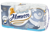 ALMUSSO Papier toaletowy 3warstwowy DECORATO szary