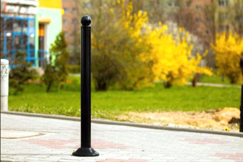 SŁUPEK MIEJSKI ŁÓDZKI STALOWY zdjęcie 1