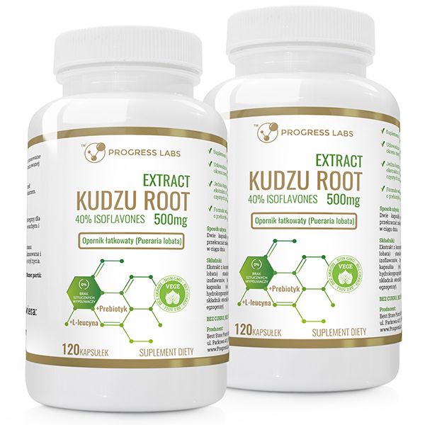KUDZU ROOT Extract 500mg 40% isoflavones 2x120kaps zdjęcie 1