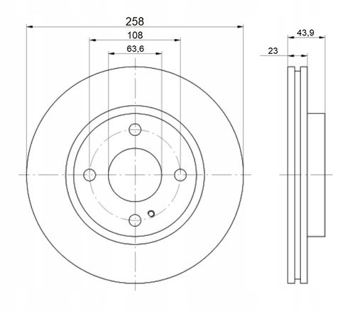 TARCZA HAM PRZOD 258X23 V MIKODA na Arena.pl