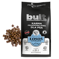 KARMA SUCHA Z ŁOSOSIEM I PSTRĄGIEM BULT DLA DOROSŁYCH PSÓW 3kg