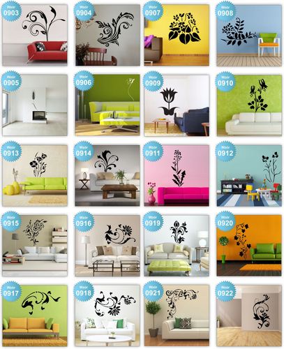 NAKLEJKI ścienne NAKLEJKA kwiaty floral ŚCIANĘ 120 na Arena.pl