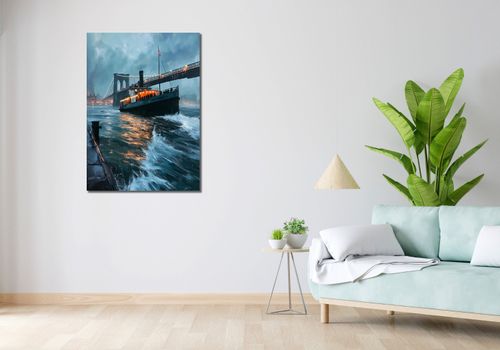 Obraz 70x100cm Stary Parowiec na Arena.pl