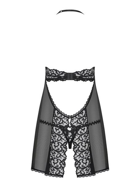 Prześwitująca Babydoll i Stringi - Obsessive Joylace L/XL zdjęcie 4