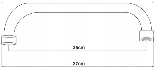 WYLEWKA 1/2'' do bateria ścienna WYL-C-25-1/2 na Arena.pl