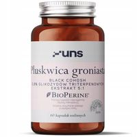 UNS Pluskwica Groniasta Ekstrakt 5:1 60vegcaps UDERZENIE GORĄCA NIEPOKÓJ