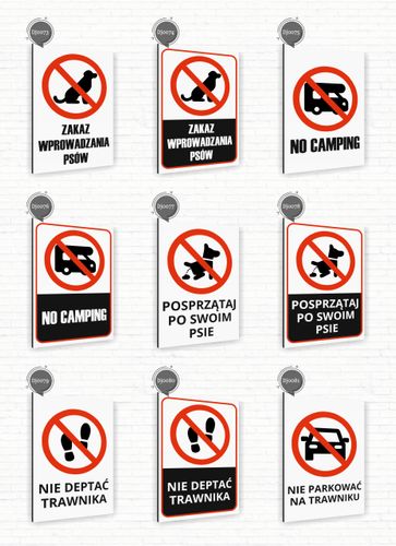 Tabliczka znak informacyjny 30x20 Biała WODOROTLENEK SODU Dibond NADRUK UV na Arena.pl