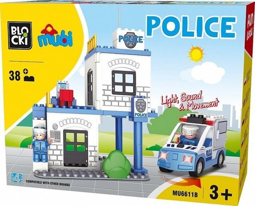 Klocki Mubi 38 elementów - Policja na Arena.pl