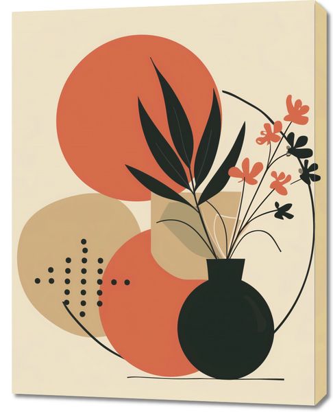 Obraz 70x90cm Wazon z Kwiatami zdjęcie 1