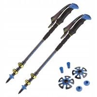 KIJE TREKKINGOWE VIKING CARBO LITE REGU 65-135 KARBONOWE TALERZYKI ŚNIEGOWE