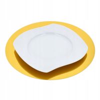 OKRĄGŁY PODKŁAD PODKŁADKA Podtalerz Pod Talerz Tort Ciasto Złoty 28 cm 1szt