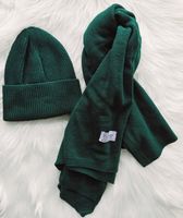 KOMPLET : SZAL + CZAPKA 50 % KASZMIR 50 % WEŁNA