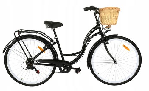 DAMSKI ROWER MIEJSKI 28 EVERMORE 7 SHIMANO CZARNY na Arena.pl